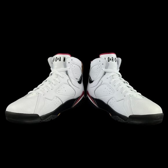 Air Jordan 7 Retro Cardinal White Black Red Shoes CU9307-106 Men's Size 9.5 - Picture 7 of 10